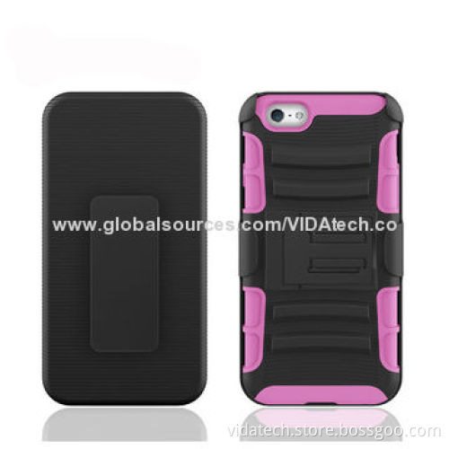 Combo Holster/2-in-1 Silicone and PC Case for iPhone 6, Manufacturer